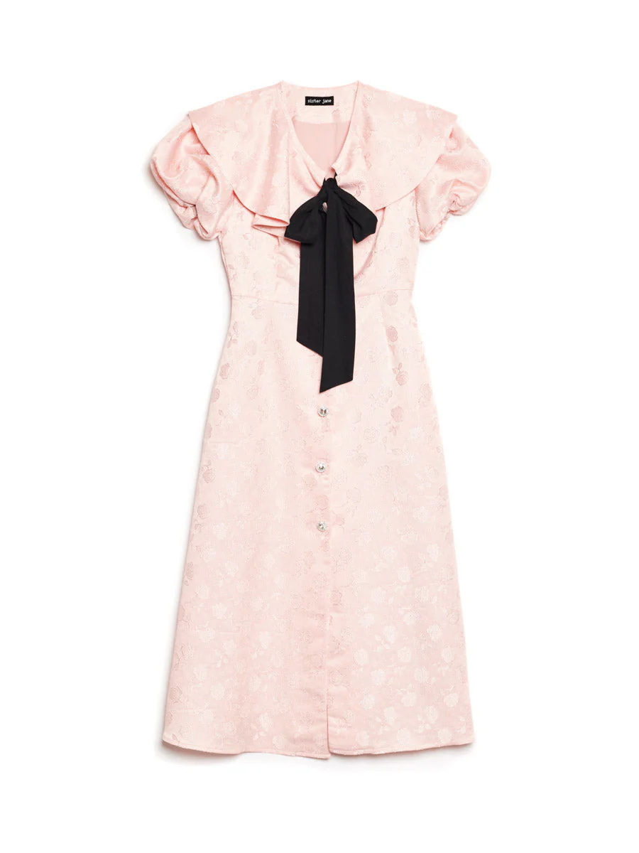 Hazel Jacquard Midi Dress - Image 9